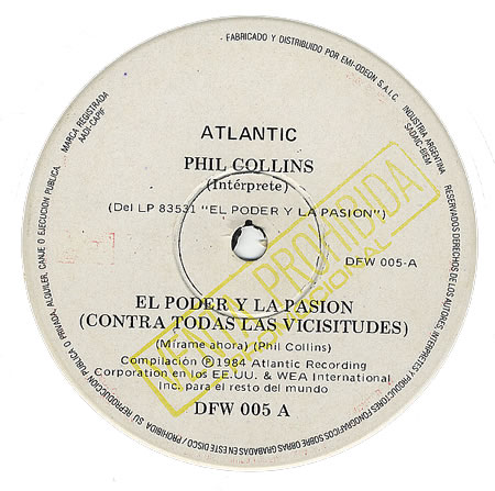Phil Collins > Agasint All Odds (Take A Look At Me Now)