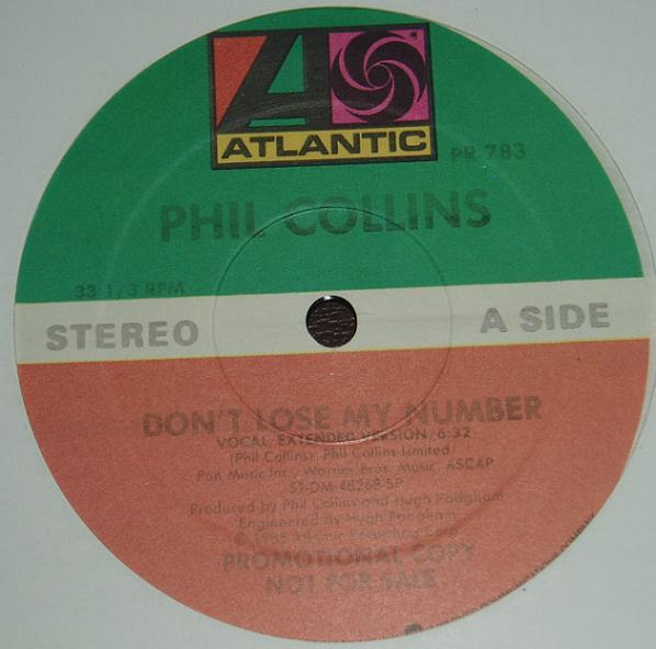 Phil Collins > Don't Lose My Number