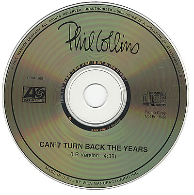 Phil Collins > Can't Turn Back The Years
