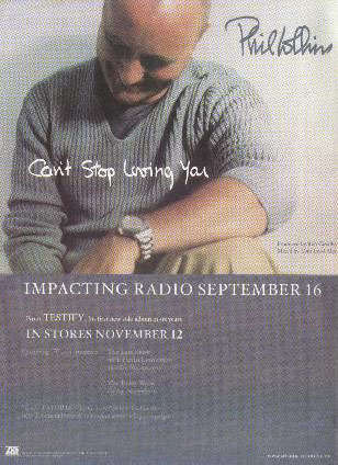 Phil Collins > Can't Stop Loving You (Affiche promo US)