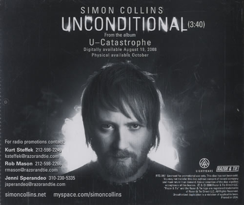 Simon Collins > Unconditional